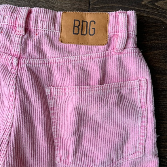 BDG High & Wide Pink Corduroy Pants - Picture 8 of 9